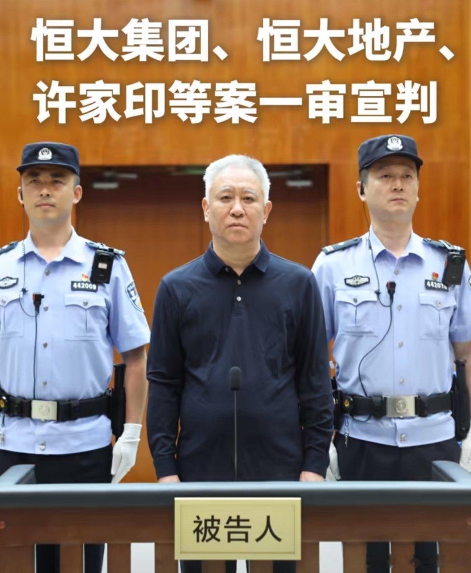 许家印一审被判无期许家印当年是多意气风发啊。现在是满头白发了。 