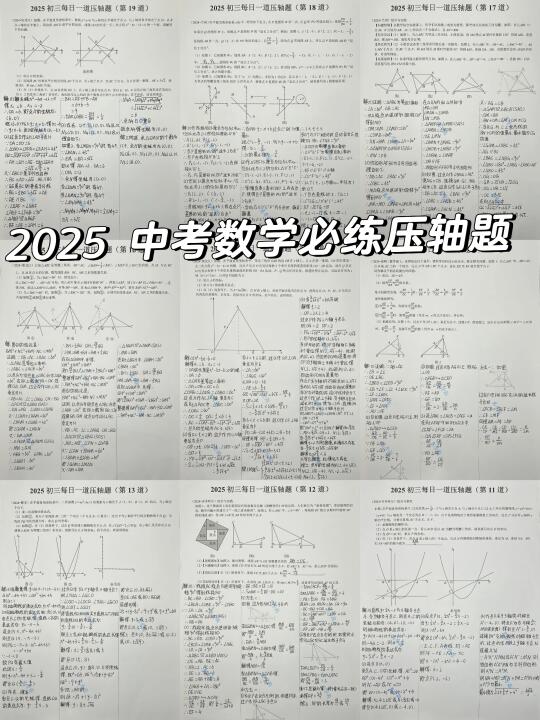 2025 中考数学每日一道压轴题（共 120 道）