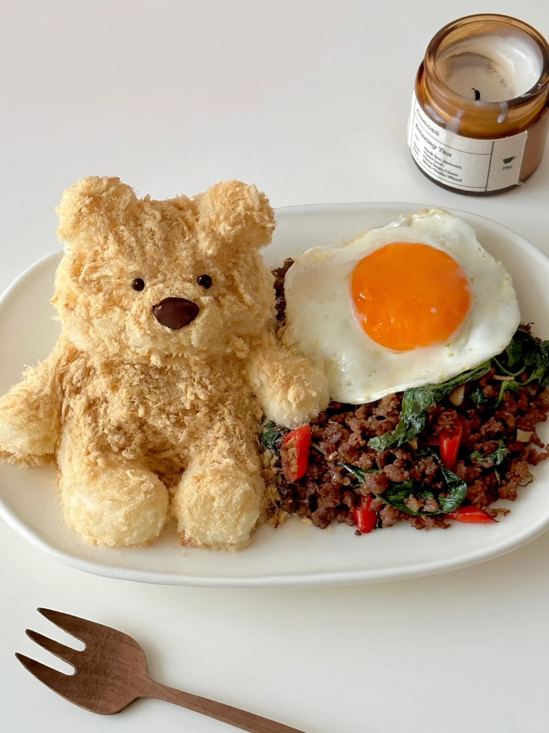 jellycat 巴塞罗小熊泰式打抛牛肉饭🌶️