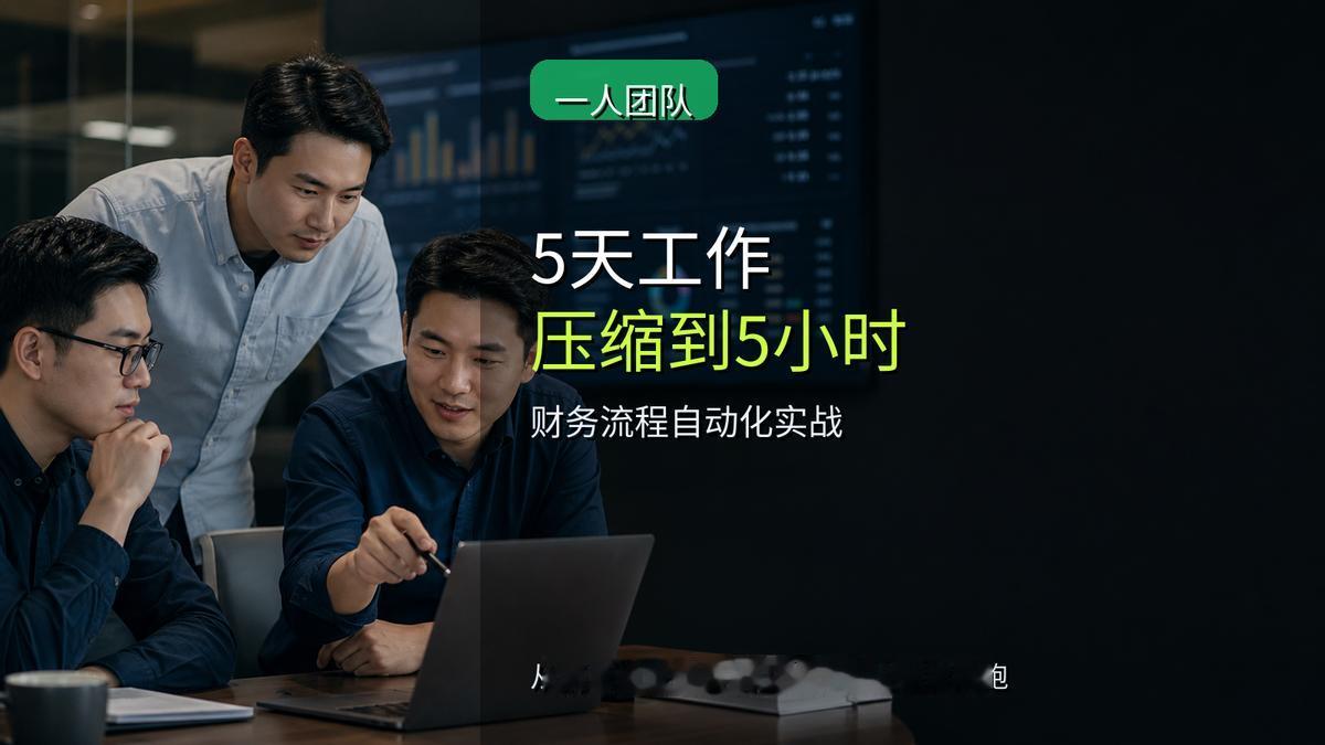 Kyle看着财务看板自动生成3月报表时，很难想象这套系统出自一个非技术背景的财务