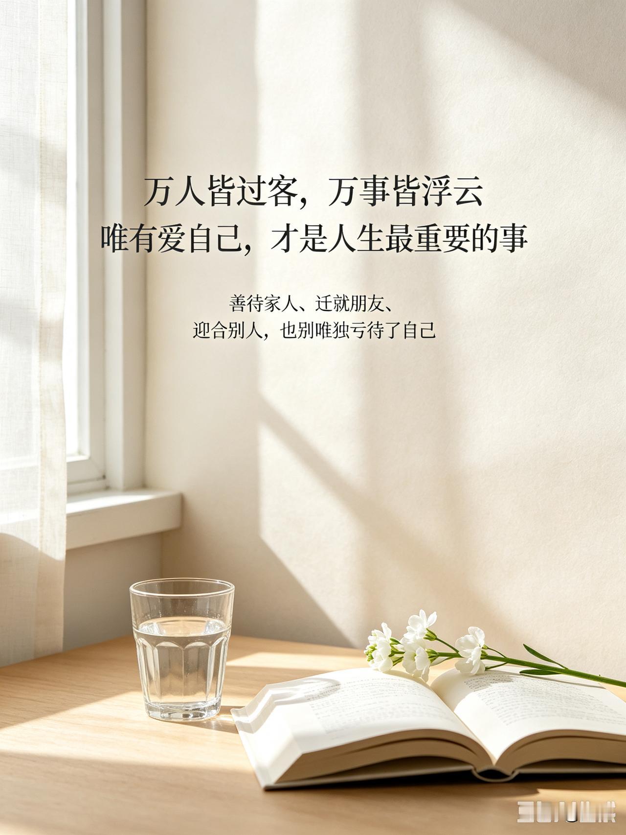 万人皆过客，万事皆浮云，唯有爱自己，才是人生最重要的事，这是一个简单的道理，大多