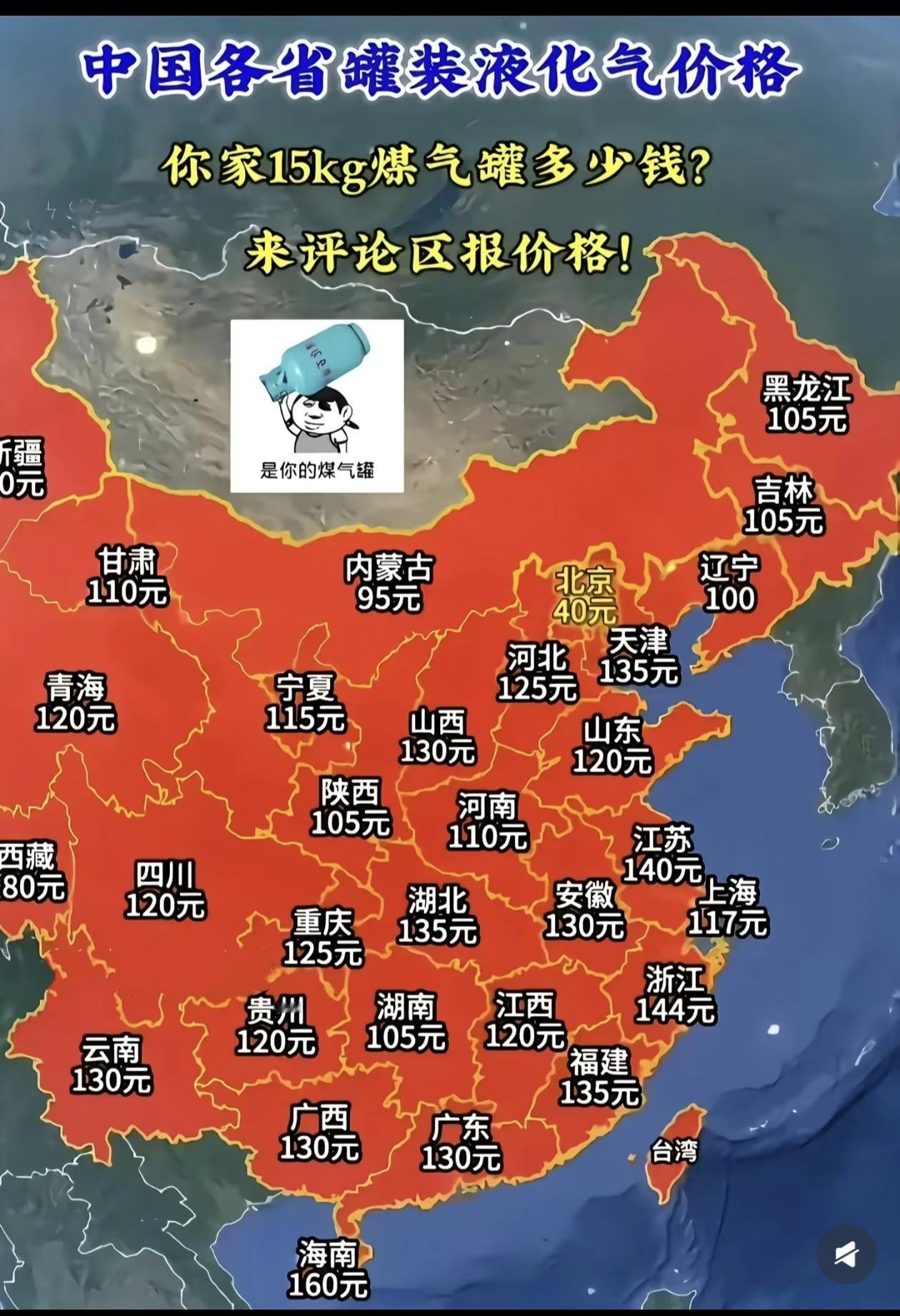 不用煤气罐很久了，这个价格靠谱吗？