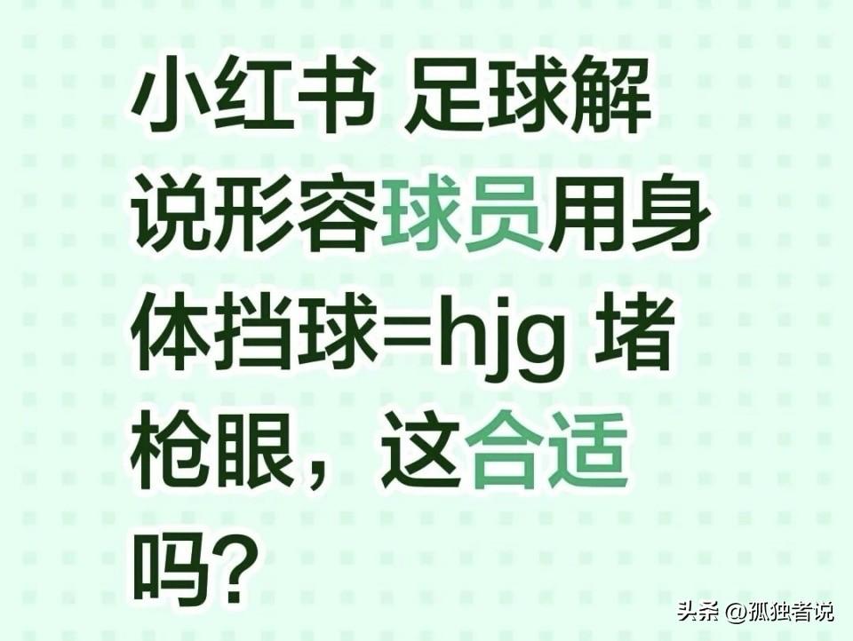 李毅的解说有什么问题！在奥地利和约旦的比赛中，前国脚李毅在后卫用身体阻挡对方射门
