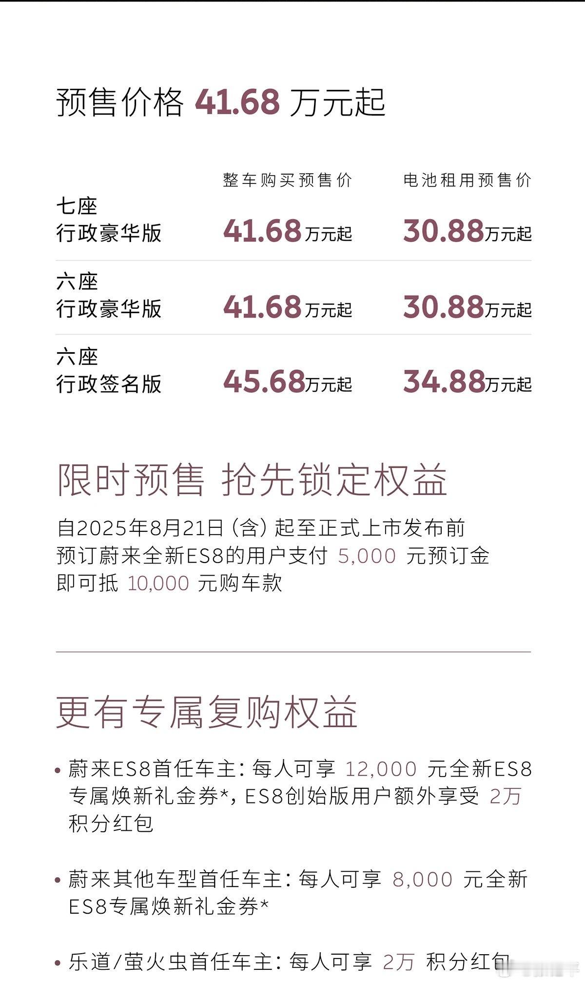 ES8价格三代价格好像真有点狠？大家要不要看ES8的竞品横评？我考虑找一线销售们