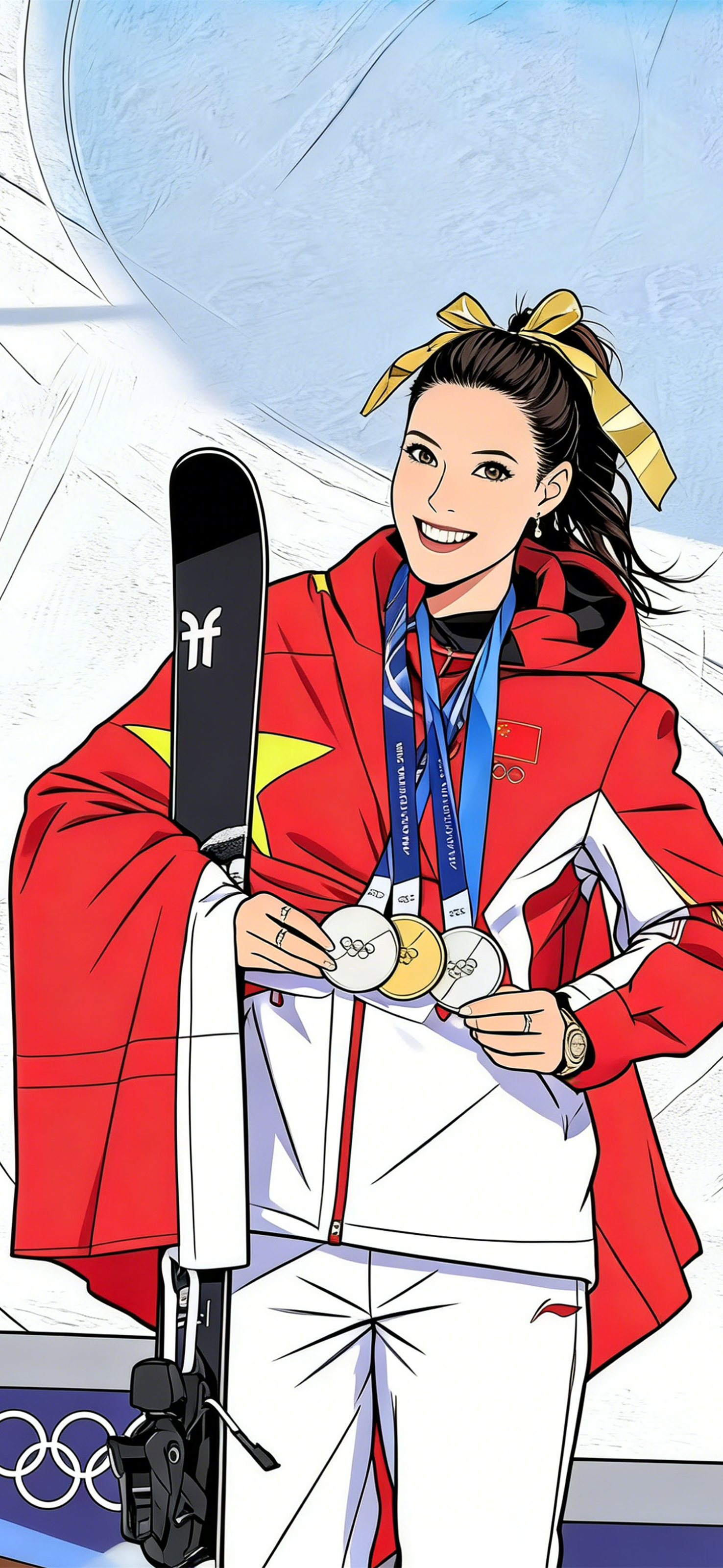 谷爱凌金牌 无需过多解释，用成绩证明一切！帅~