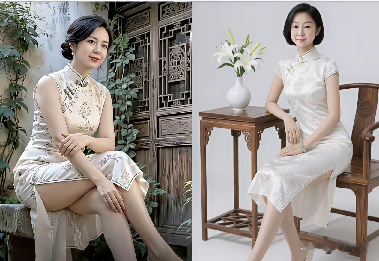 相信不相信，
微胖型的女人，
穿旗袍最好看。
为什么这样说呢？
因为太瘦女人，