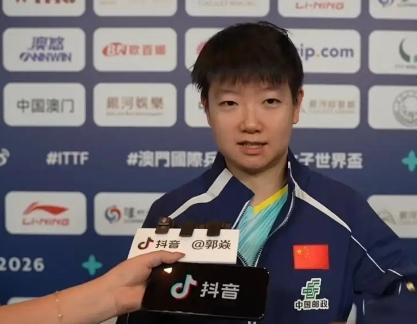 孙颖莎赛后采访温柔又大气，今天整体发挥不错，第三局李昱谆打得很顽强，她一局比一局