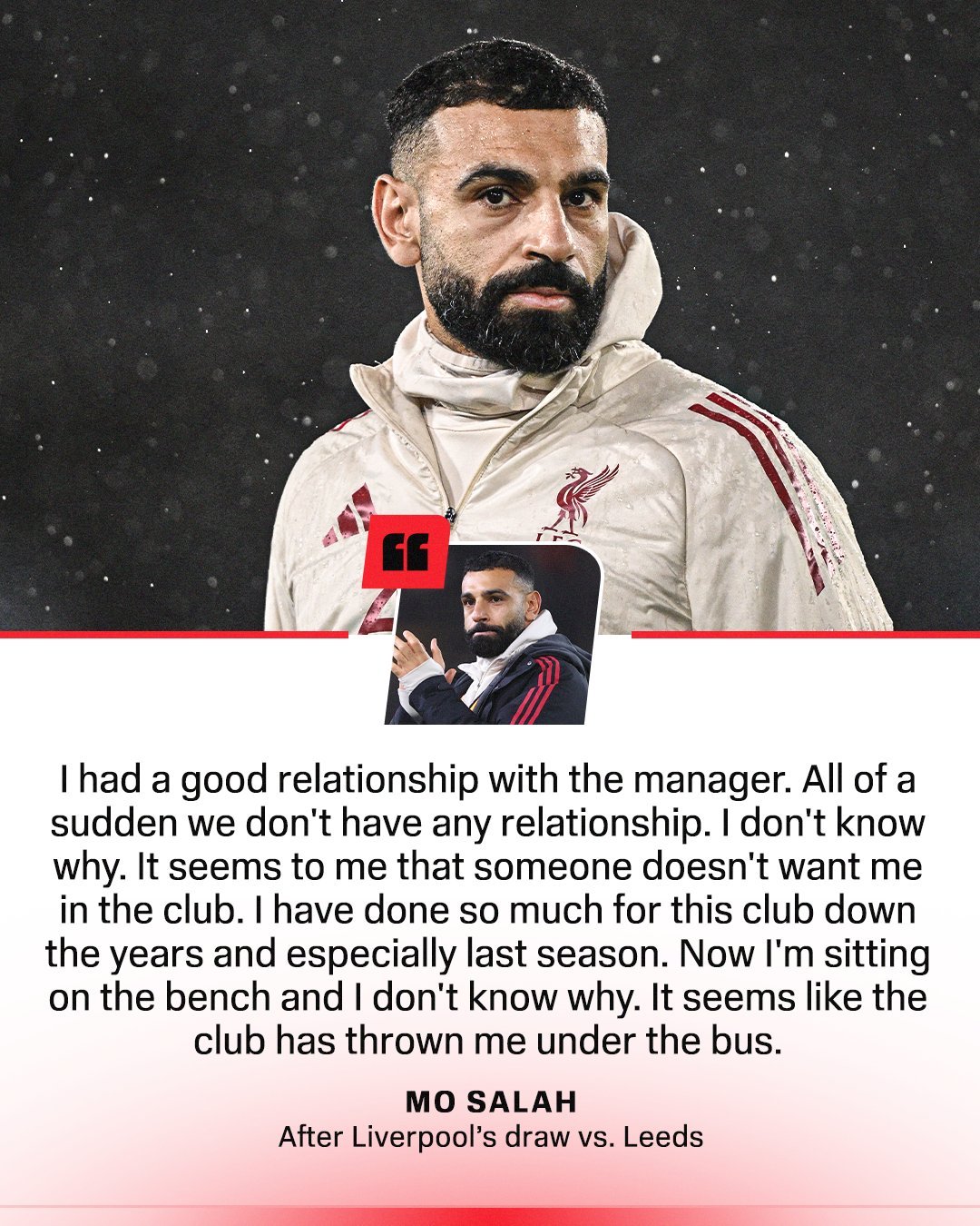 利物浦 萨拉赫 不服老不行啊斯洛特是不近人情了一些可萨拉赫这赛季真是又独又菜一直