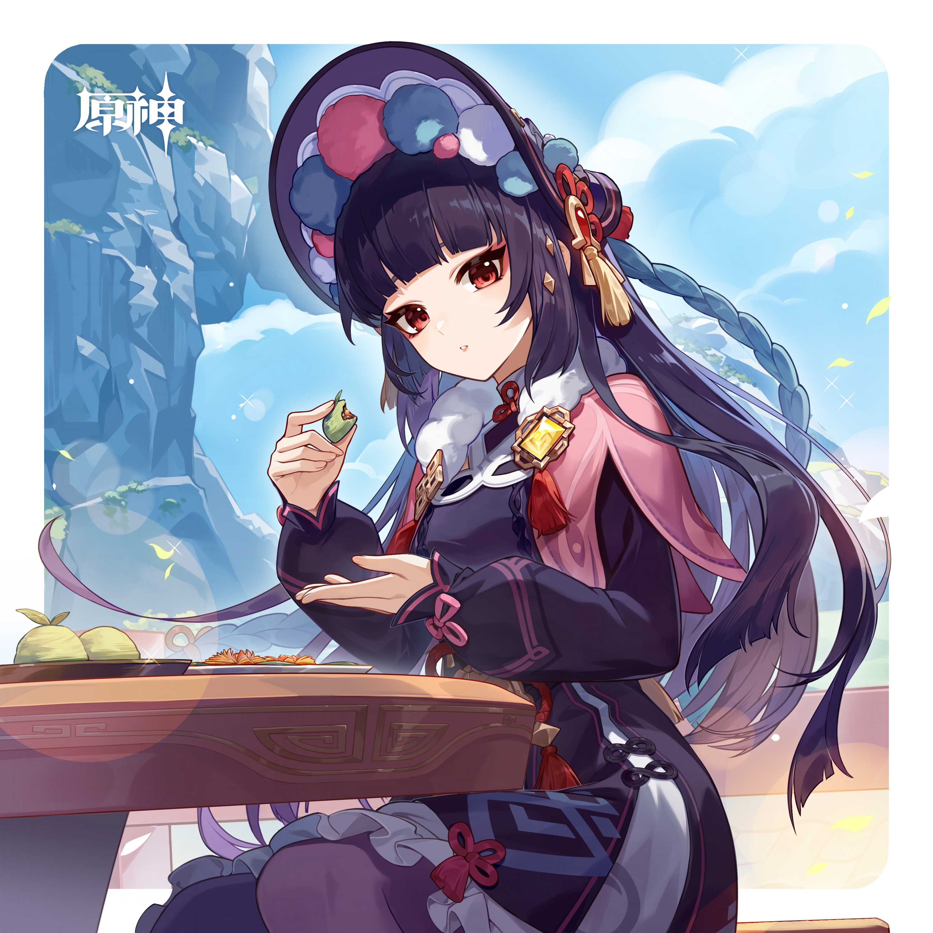 #原神[超话]# 云堇生日贺图相关，品茶吃点心看戏曲，璃月的老传统了，看见云堇就