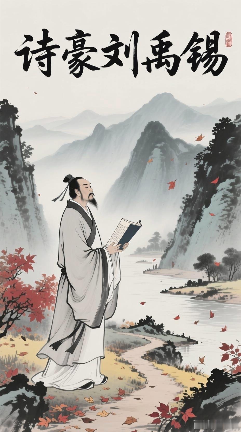刘禹锡半生辗转贬谪，巴山楚水间熬过二十三年凄凉岁月，仕途起落从未磨去他的风骨。身