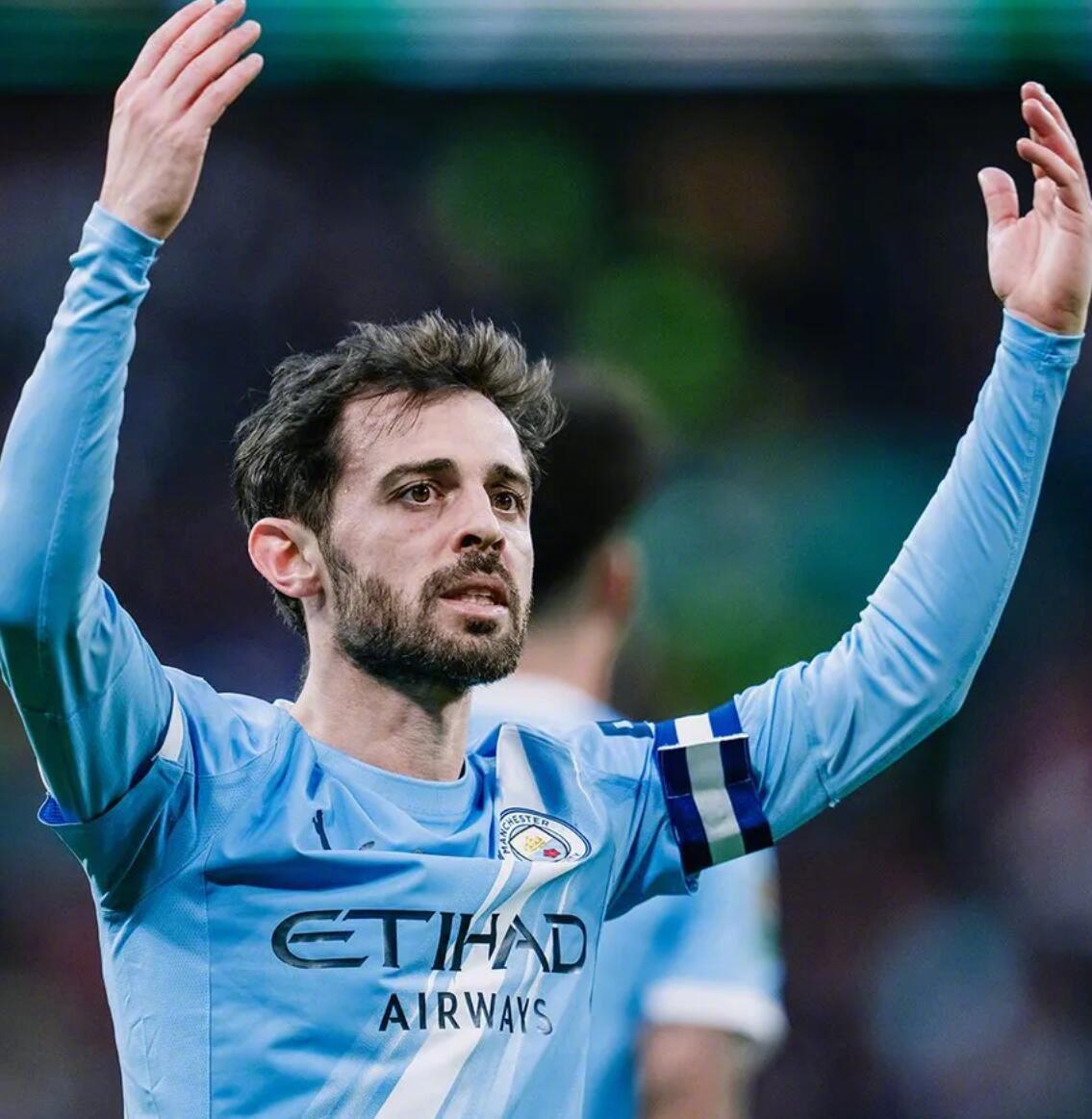 曼城俱乐部官方宣布，贝尔纳多-席尔瓦合同结束后不再续约，将在本赛季结束后结束曼城