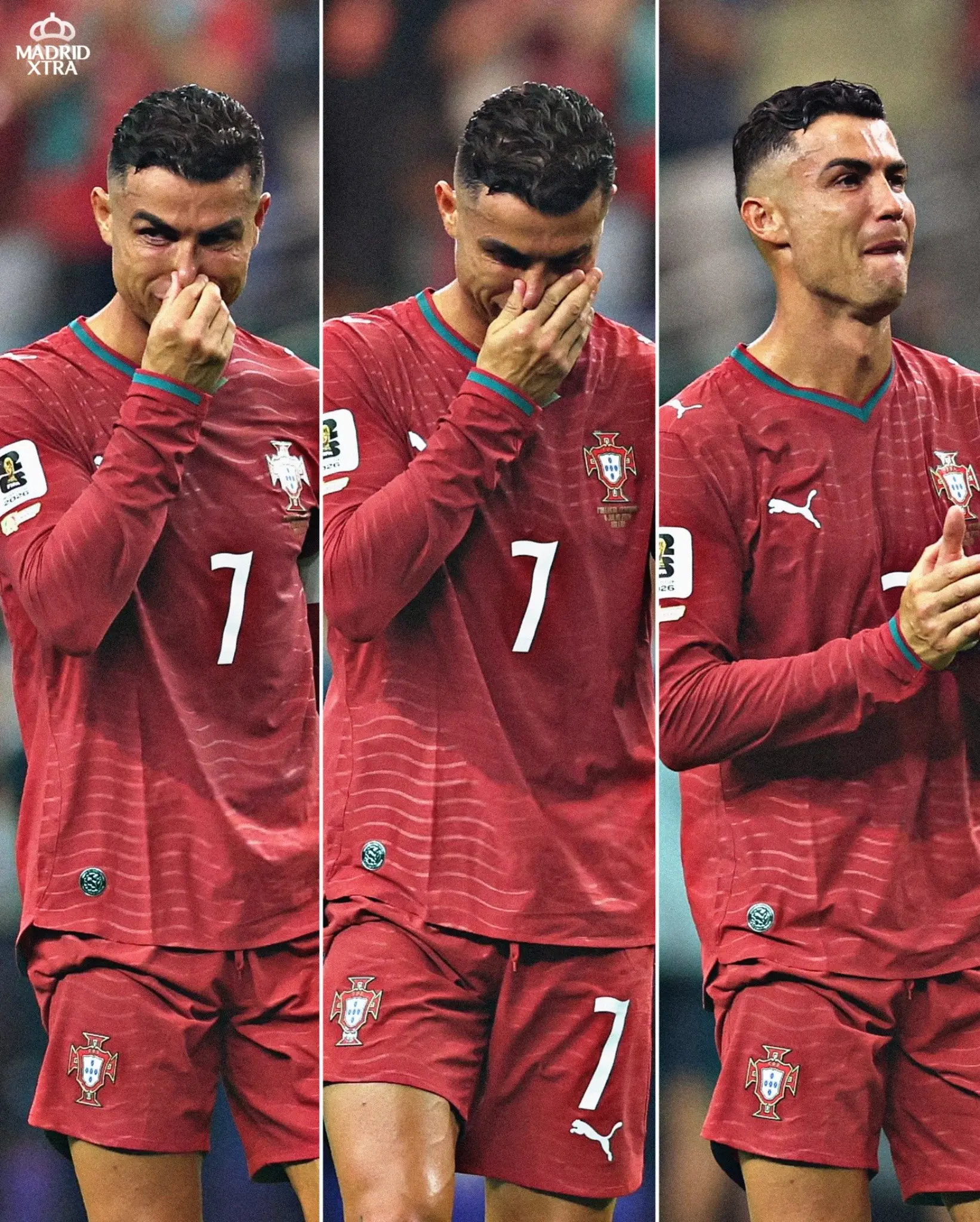 C罗告别世界杯6届世界杯，27场11球2助攻，41岁的他最终还是无缘那个梦想没有