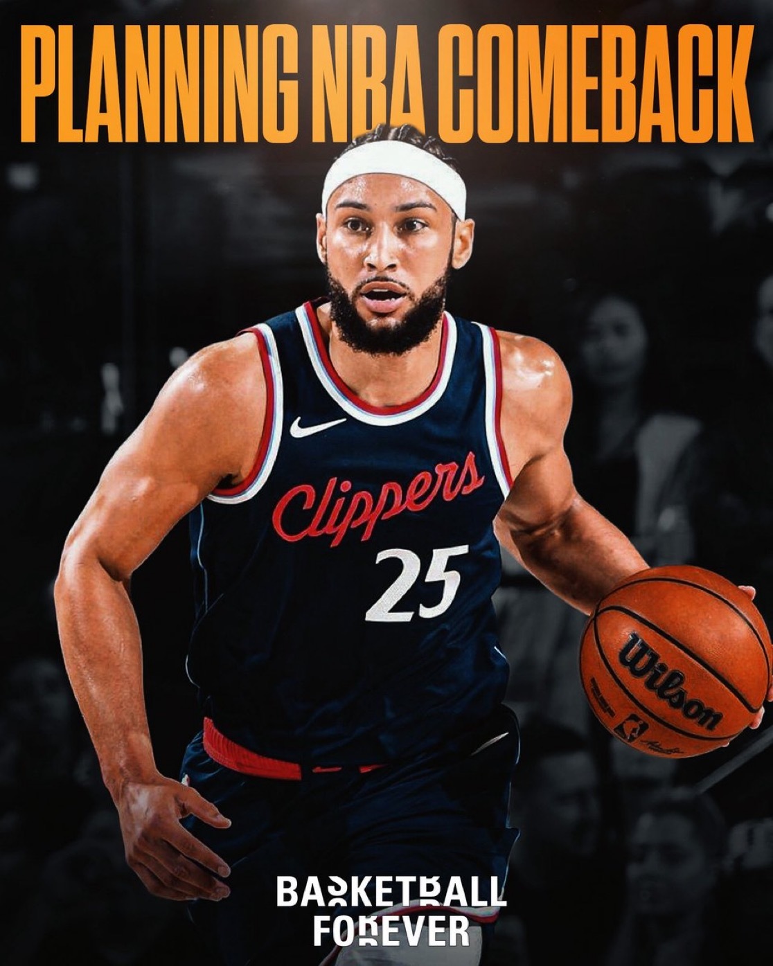 最新消息：据报道，三届NBA全明星球员本·西蒙斯计划重返NBA 🔥他已将费城和
