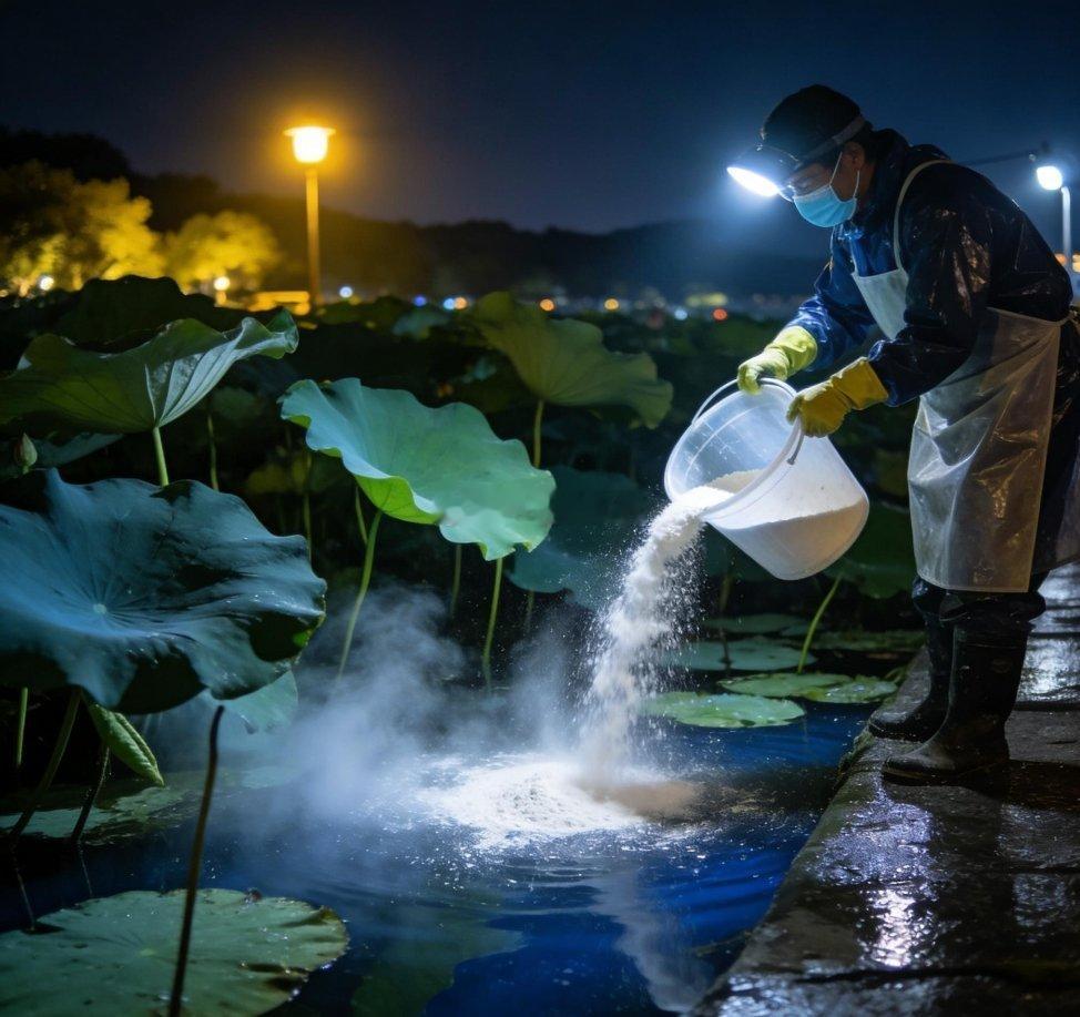 4月藕芽刚冒头，很脆弱，有三大威胁：病菌：容易烂芽、烂根青苔/藻类：缠芽、抢阳光