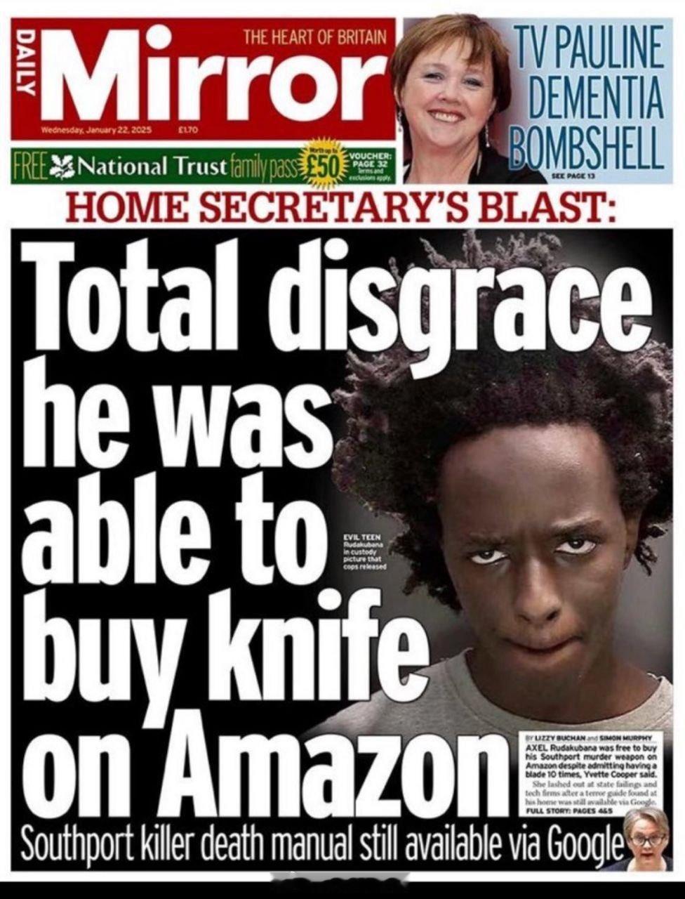 英国不少报纸将持刀伤人案归因为这货能从亚马逊买刀。深得地铁安检的逻辑精髓[吐] 