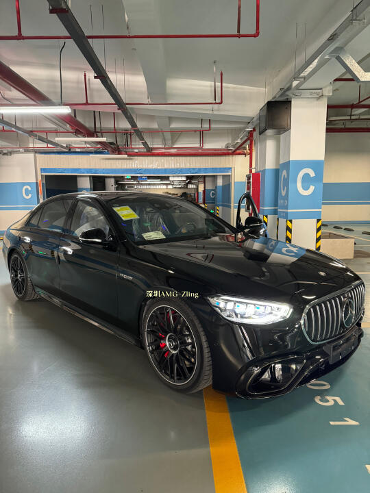 黑色AMG S63L 这才是真正的“西装暴徒”