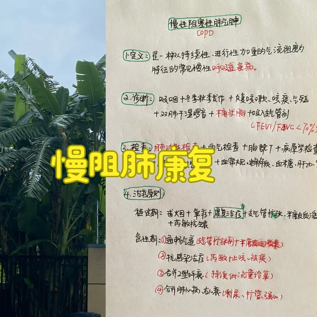 今日学习——慢阻肺康复