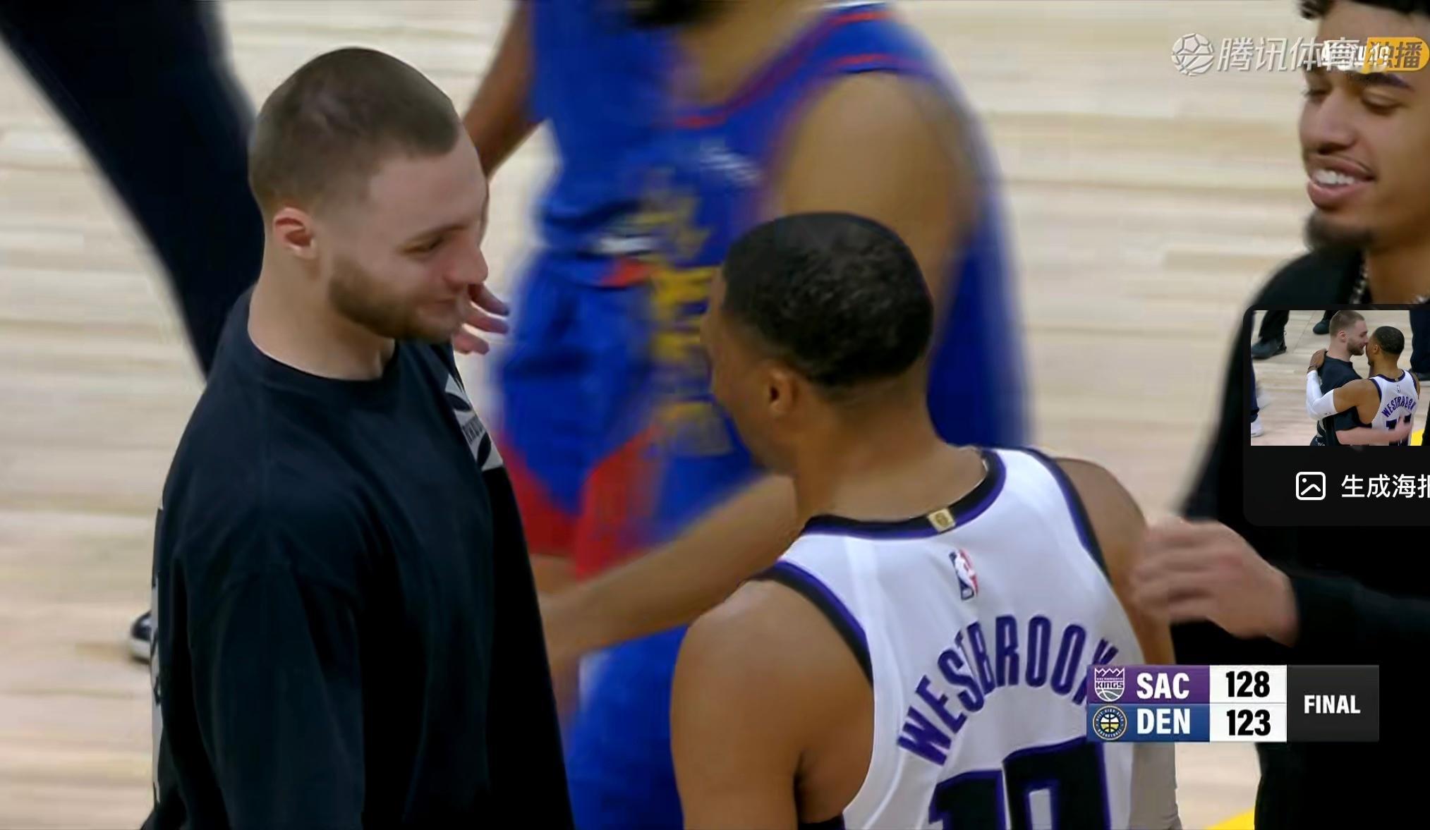 国王客场击败掘金，终结了自己的8连败！威少21分6板11助攻1失误约基奇44分1