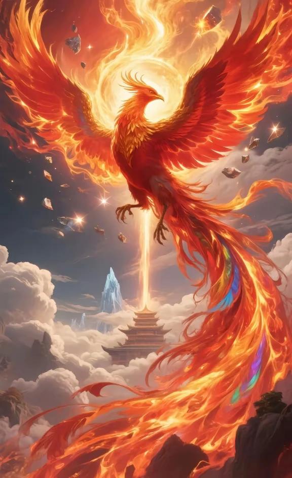 上联：龙游四海万水净
下联：凤鸣九天八荒清