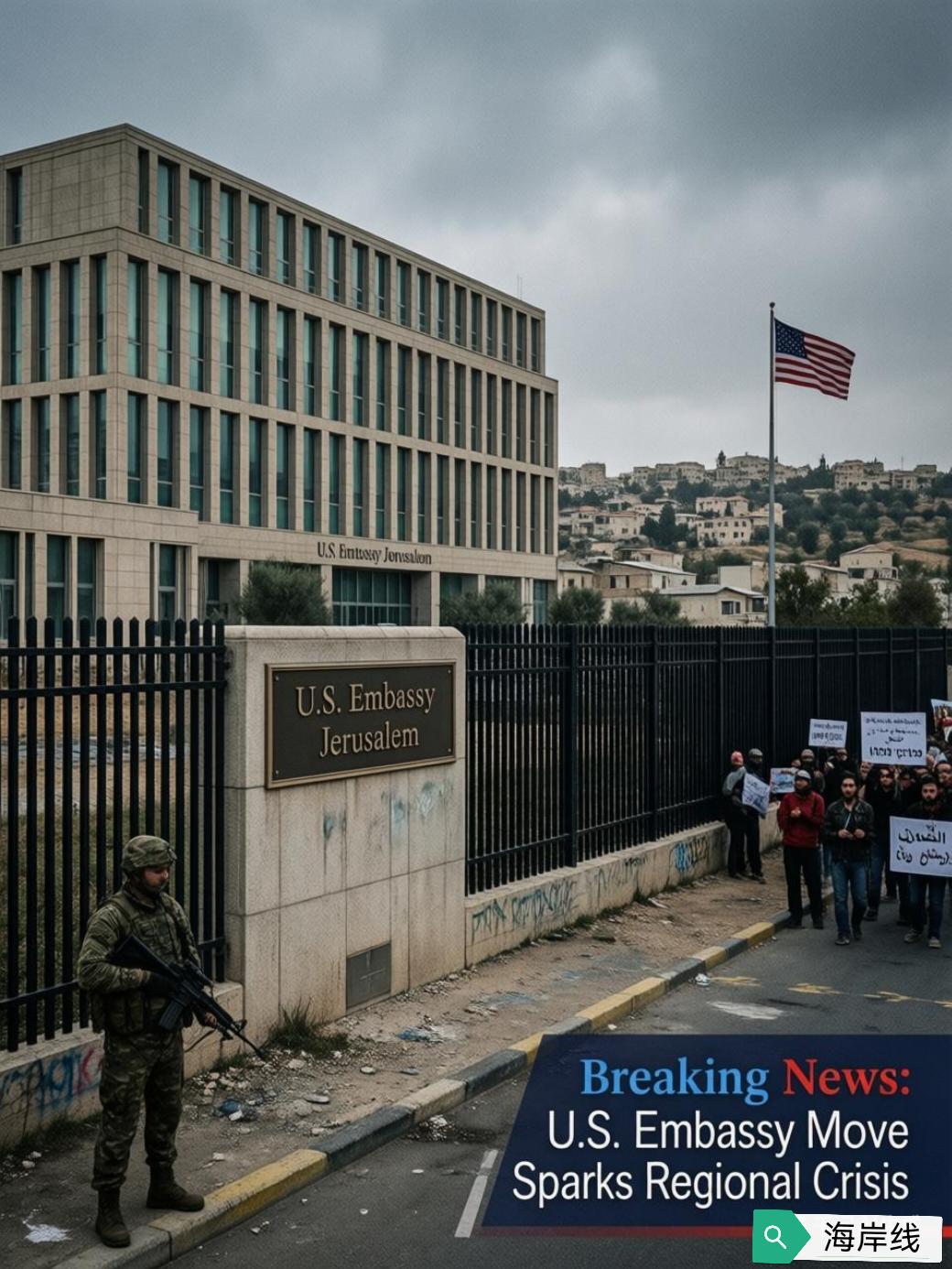 《纽约时报》2月25日爆出一条消息：美国驻耶路撒冷大使馆计划2月27日在约旦河西