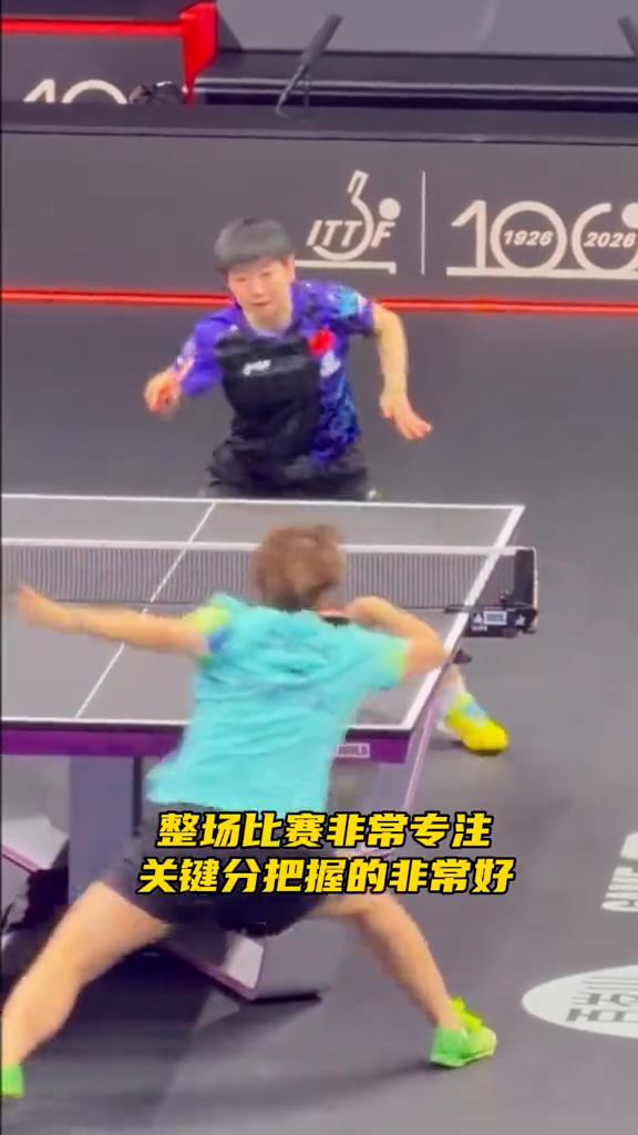 孙颖莎4：1王艺迪晋级女单决赛。
瞧这一板正手，现场哇声一片，整场比赛非常专注，