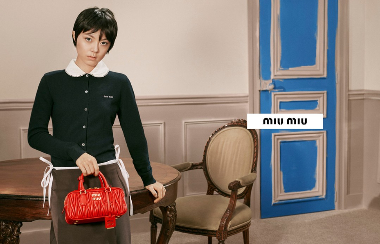 Miu Miu 外网官方社交媒体Ins、推特再一次认领发布赵今麦出镜2026全新