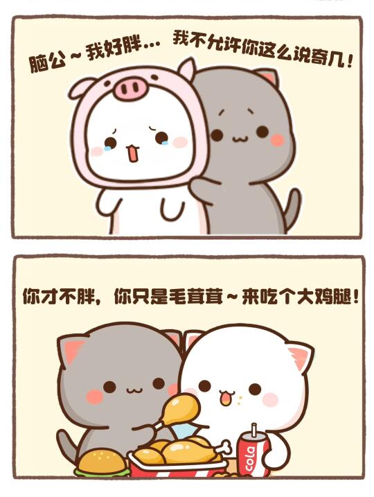 蜜桃猫：有灰灰在～超安心❤️