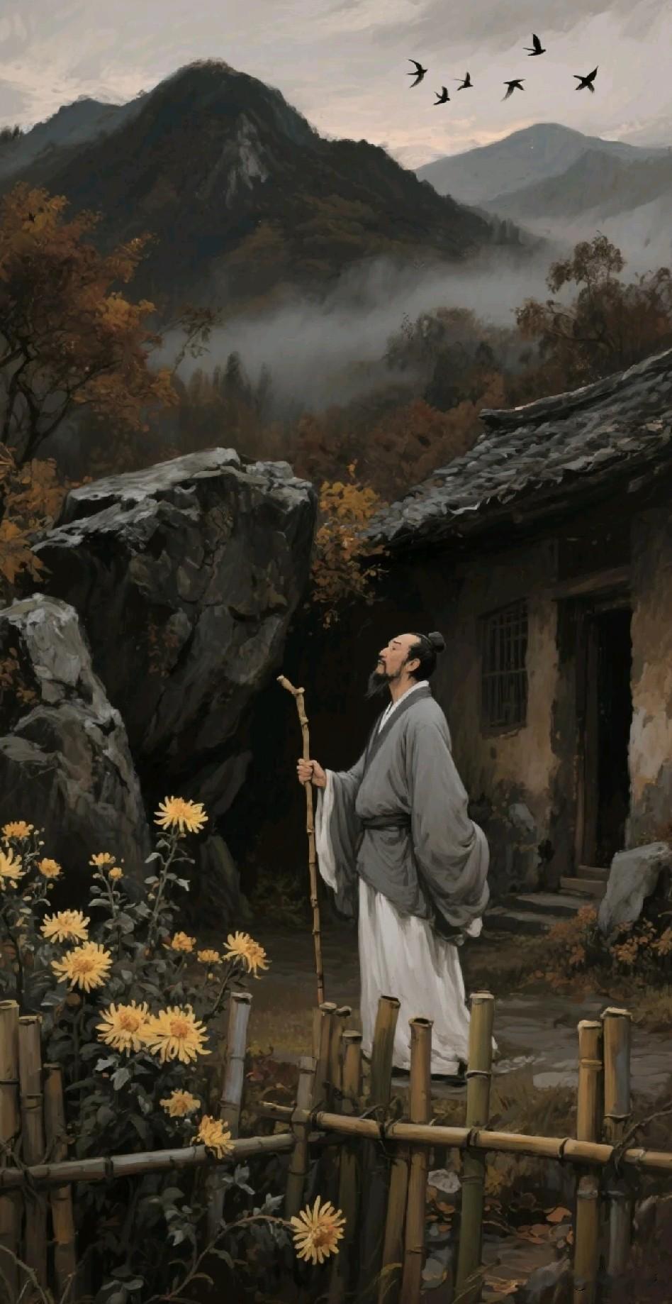 《陶渊明读书三昧：乐以忘忧，共以析疑，会以通神》

结庐在人境，心远地自偏
耕锄