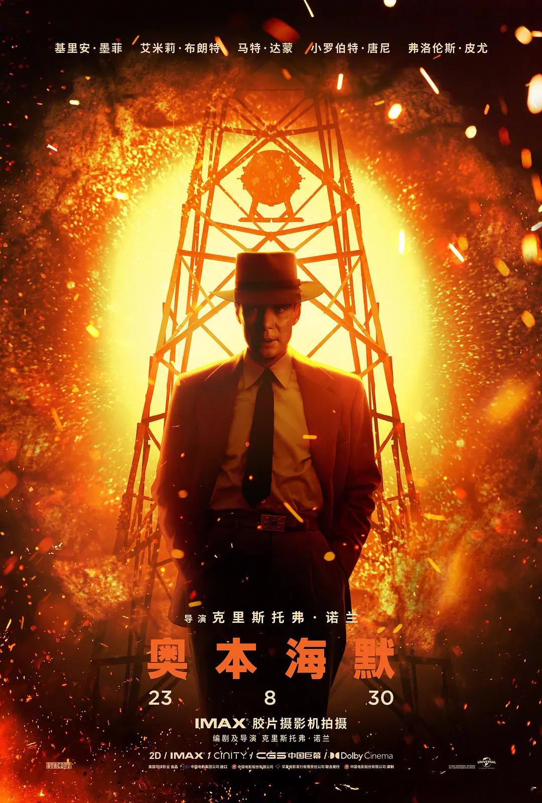 #2024奥斯卡获奖名单# 本届奥斯卡获奖名单如下：最佳影片：《奥本海默》最佳导