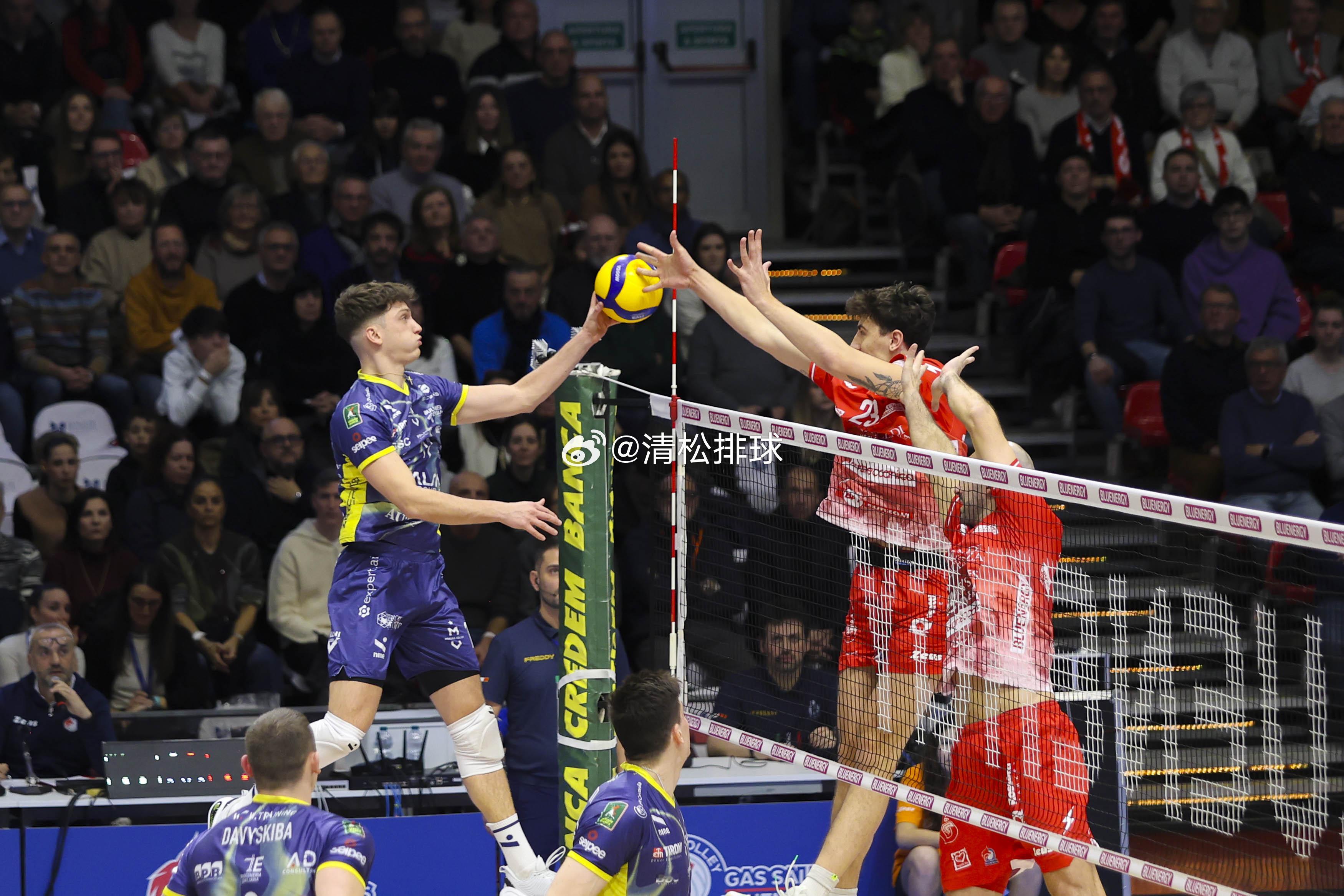【技术统计】2025-2026意大利男排杯赛1/4决赛皮亚琴察3-1摩德纳（25