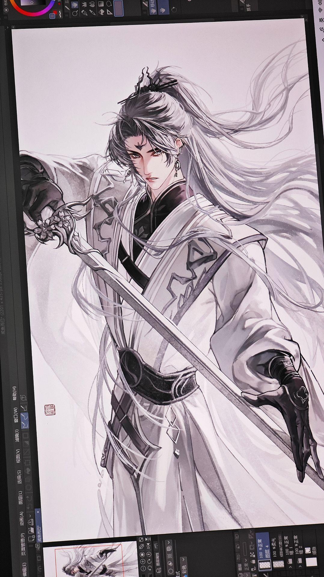 明月一心  没画完，但还是要发💪🏻