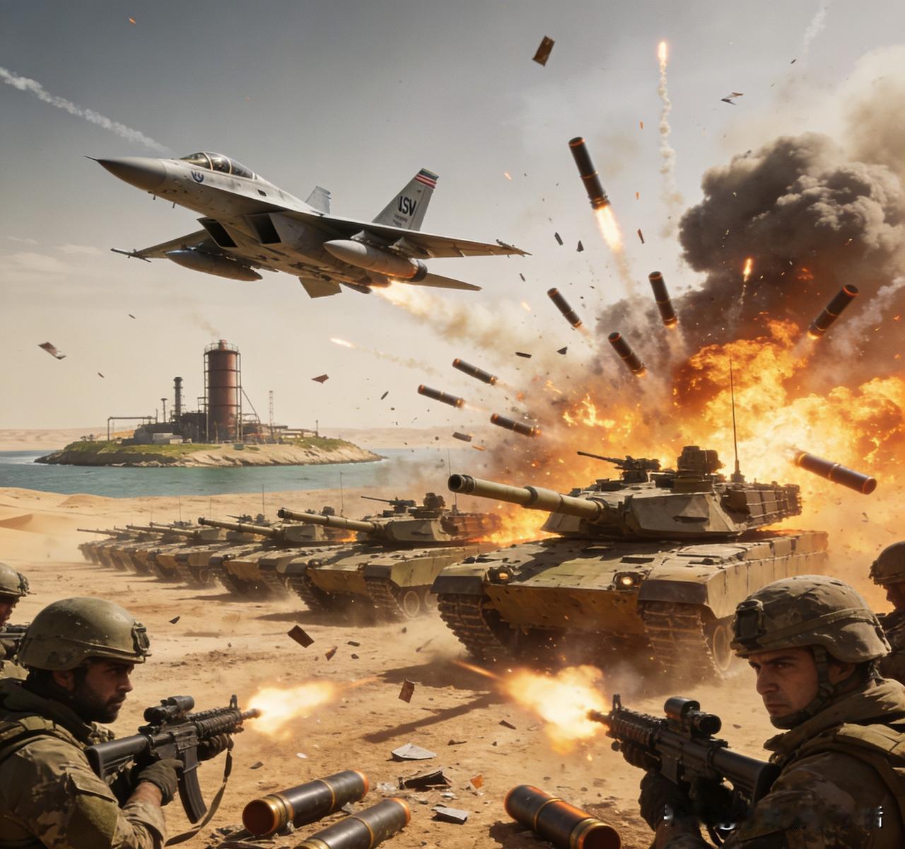 战火点燃！美军夺岛，伊朗饱和反击，以军突袭本土！
 
家人们，中东全面开战！美军