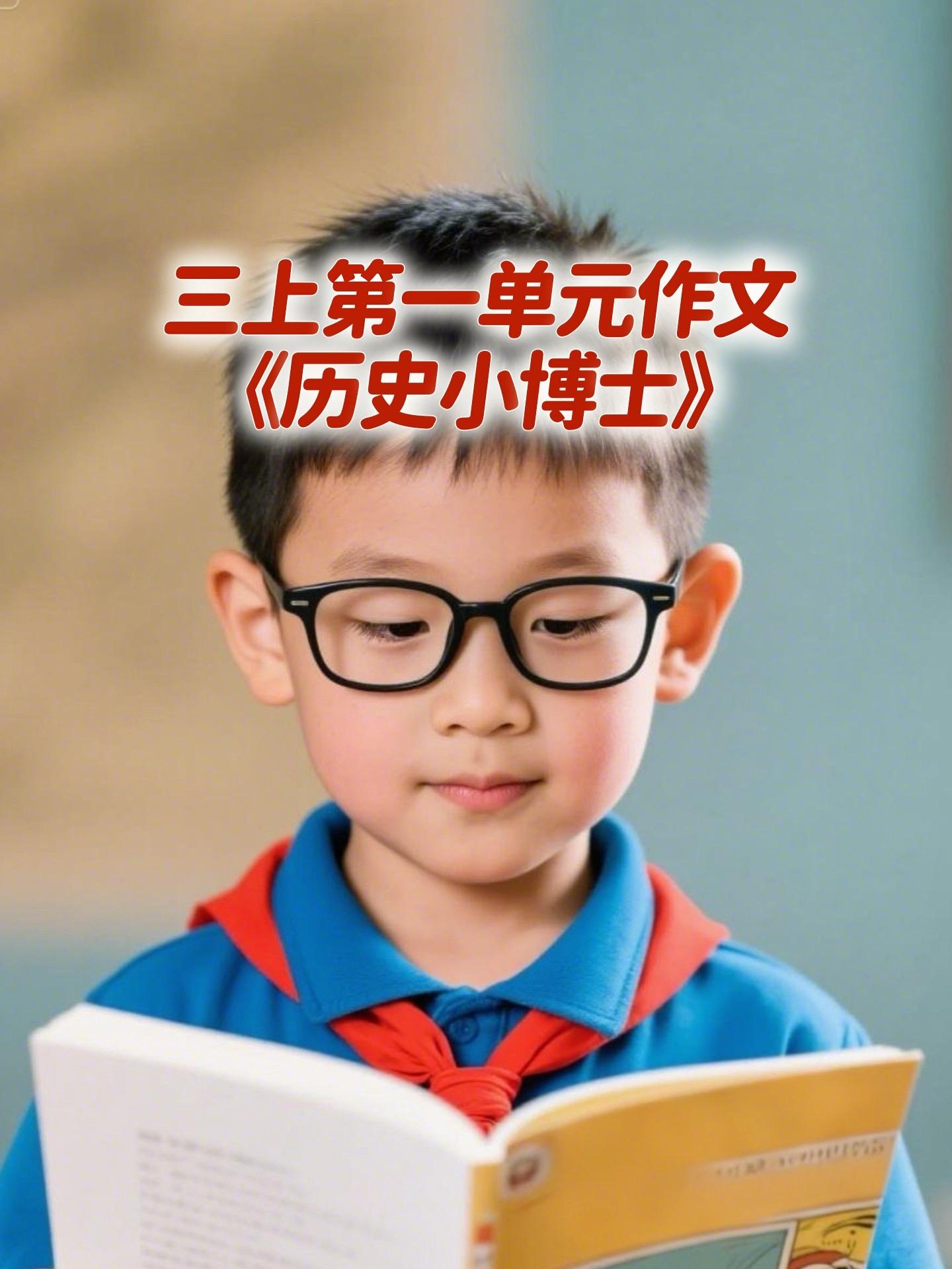 《历史小博士》 优秀范文。家长必读，小学三年级上册第一单元习作《猜猜他...