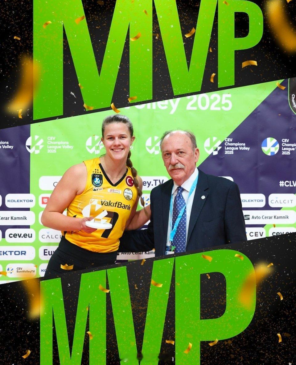 女排[超话]  过生日的范莱克喜提mvp 