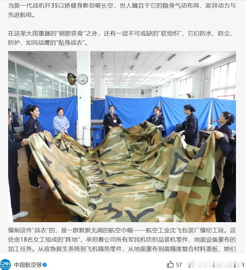 每天认识一件兵器 巧手缝纫J35的防水帆布。 