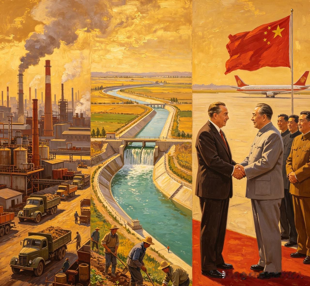 一说新中国前30年的成就，就有人拿古巴、朝鲜说事儿，
暗戳戳暗示：按那套模式发展