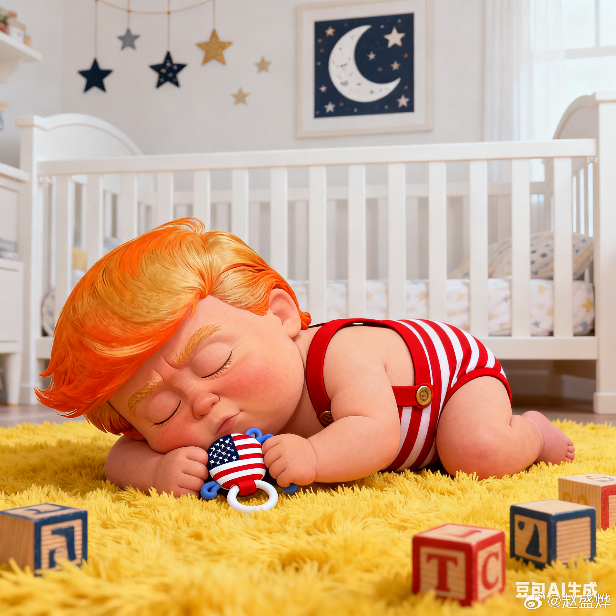 特朗普宝宝在睡觉，level直逼瞌睡乔…[污] 美总统开会时睡着 ​​​