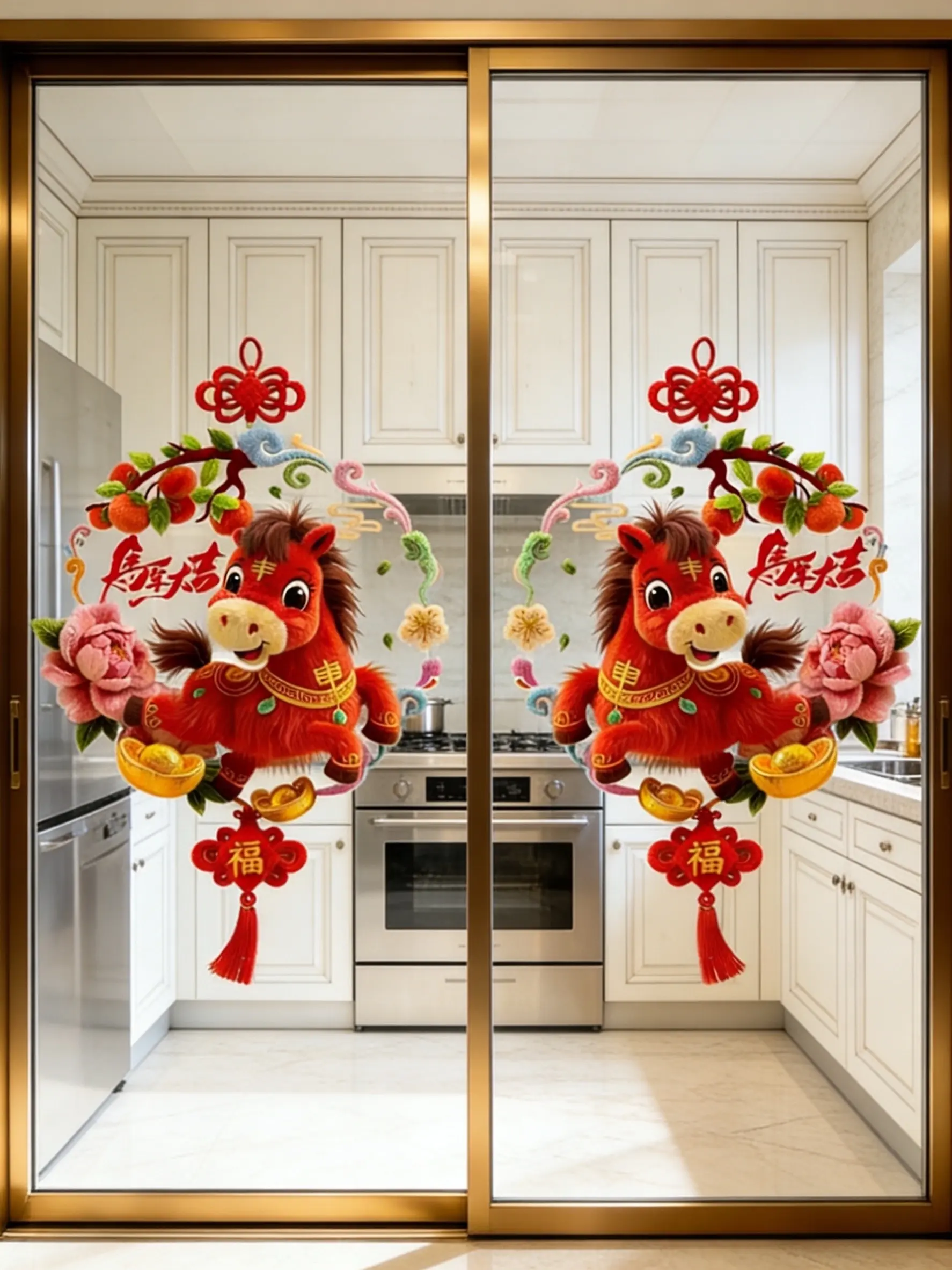 窗花 窗花贴 新年氛围感 马年大吉 家居好物