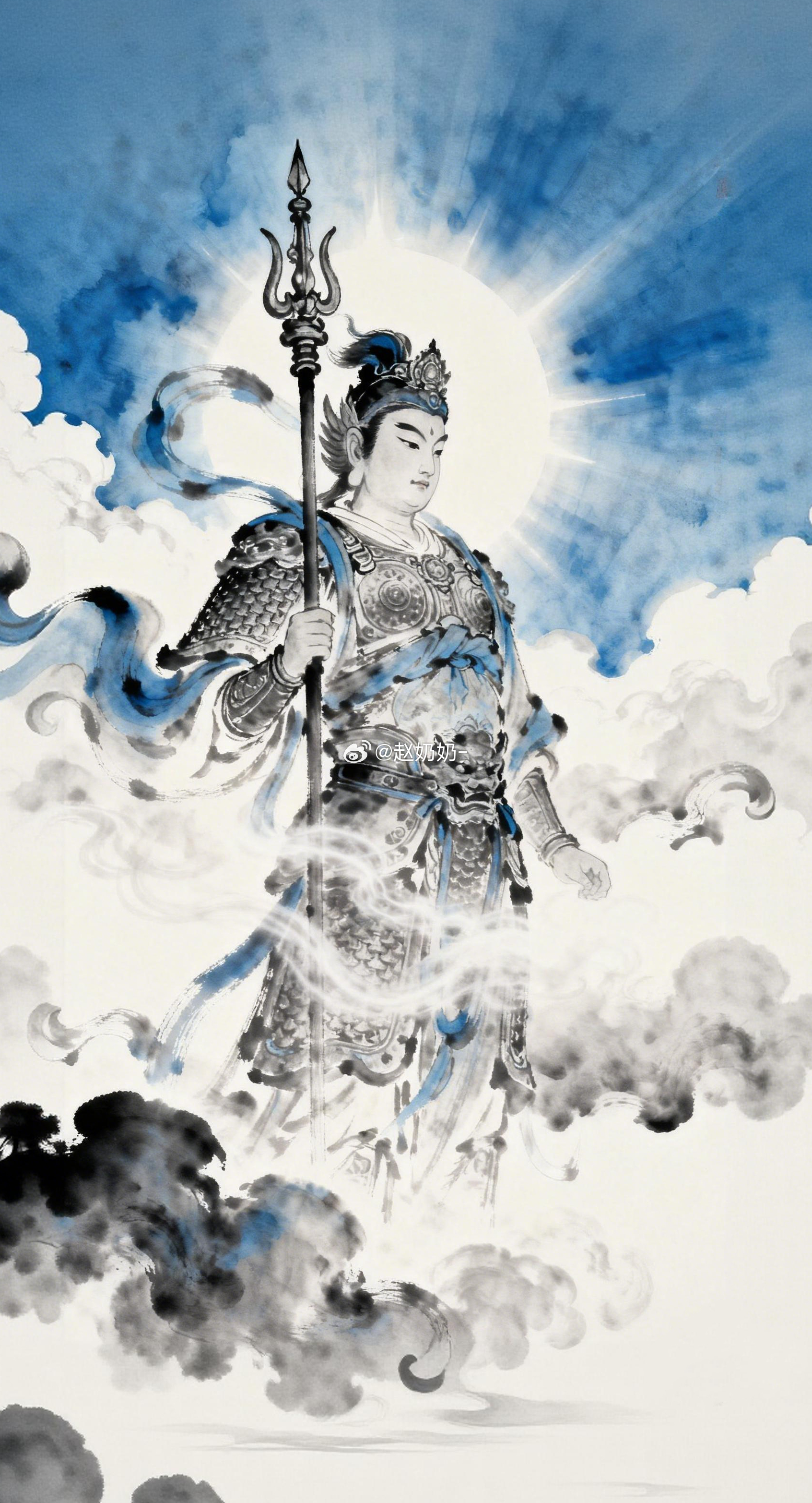 拜拜韦驮菩萨，护法降魔。心存正念者皆在护持之内，一切觊觎之心、暗算之手，近不了身
