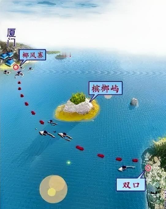 厦金海峡横渡，是两岸民间交流的生动缩影。
 
比赛从厦门椰风寨出发，横渡海峡抵达