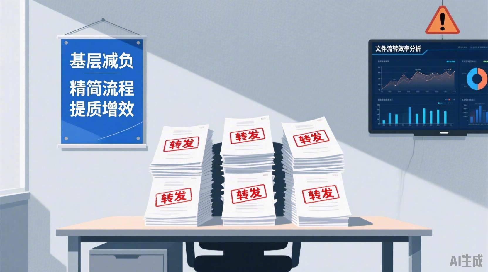 【#同一文件被6次转发基层如何减负##以文件落实文件就是懒政#】现实中一稿多投、