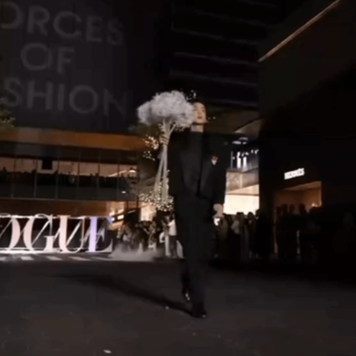 笑死，张若昀走秀的时候掉的蒲公英被杨幂和倪妮捡起来了[捂脸]

这个蒲公英还是一