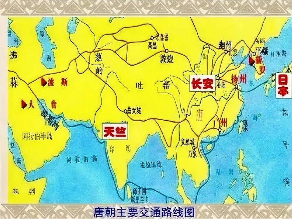 当年海上丝绸之路的起点，北有扬州，南有广州。隋唐时期，中华第一港，就是广州。
相