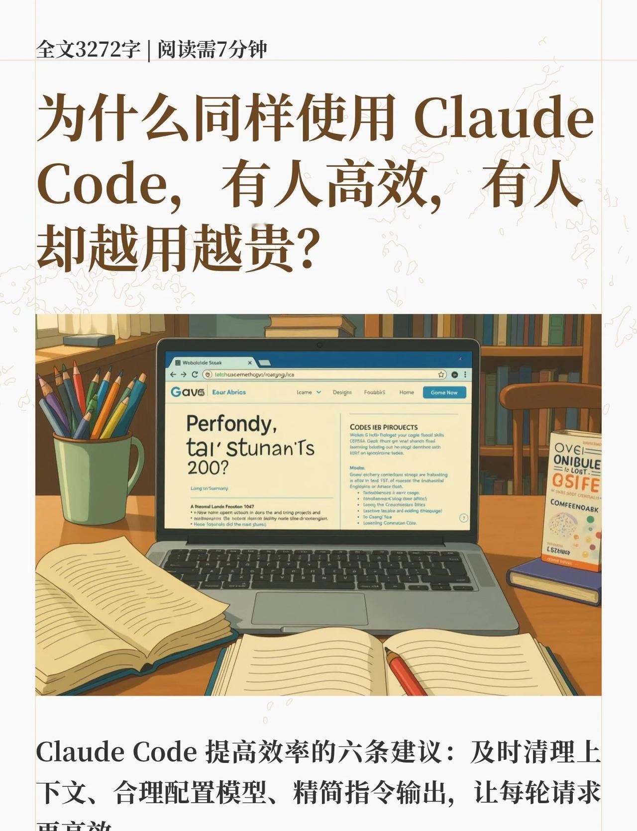 为什么同样使用 Claude Code，有人高效，有
提高Claude Code
