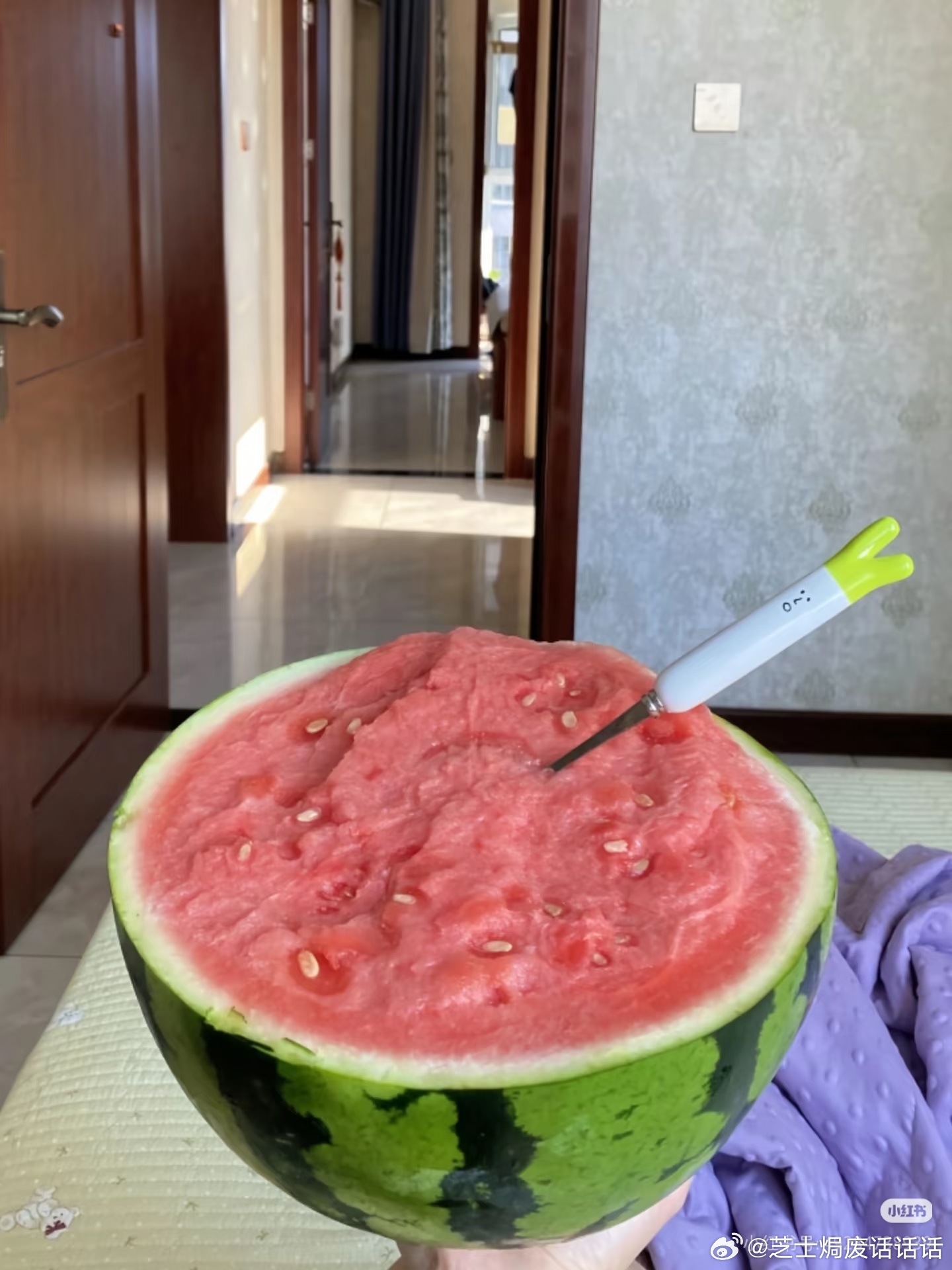 满满一卡车河南西瓜免费送劳动者一头牵挂河南瓜农，一头心疼高温下的城市劳动者！满满