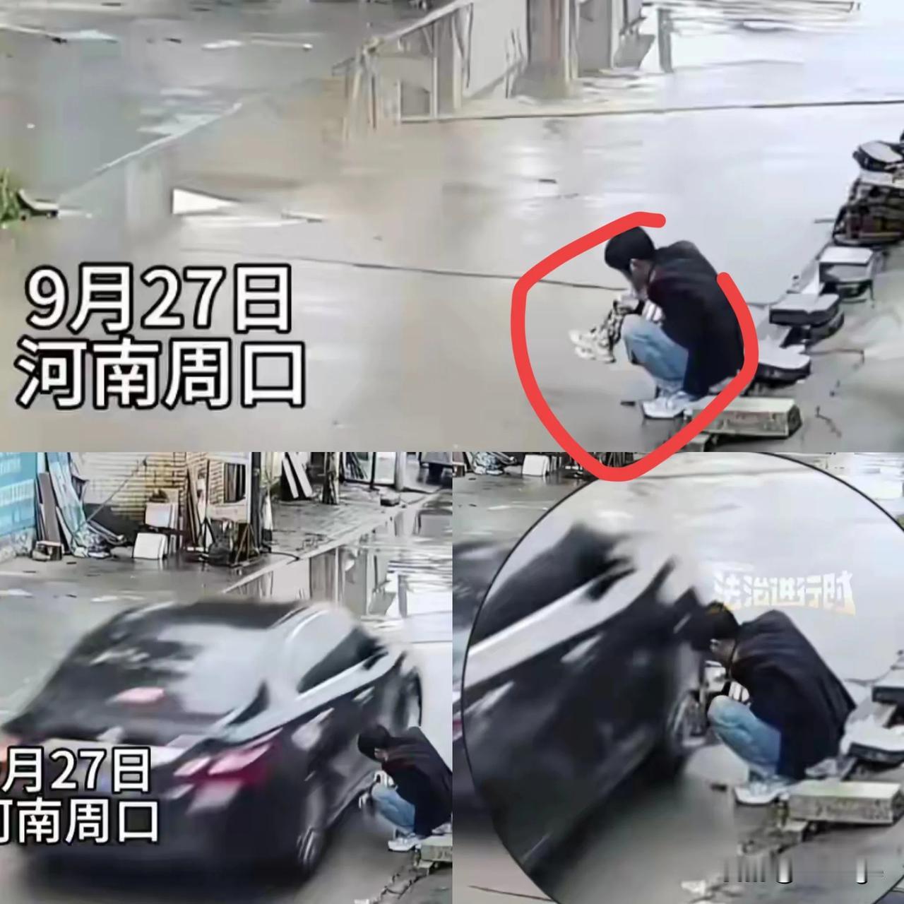老人抱娃蹲路边险被撞！
报警反遭骂！？
这怎么回事？

河南周口一老人抱娃蹲路边