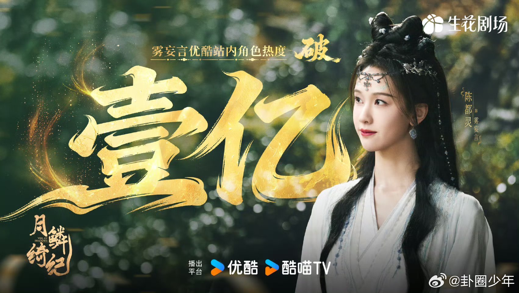 鞠婧祎曾舜晞陈都灵田嘉瑞破亿月鳞绮纪角色热度均破亿鞠婧祎、曾舜晞、陈都灵、田嘉瑞