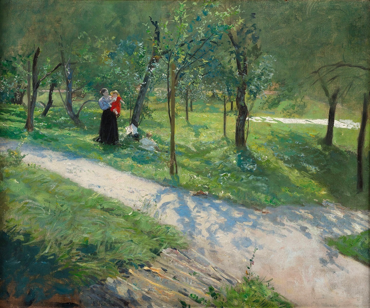 在公园里，1910年，波兰画家Józef Mehoffer 