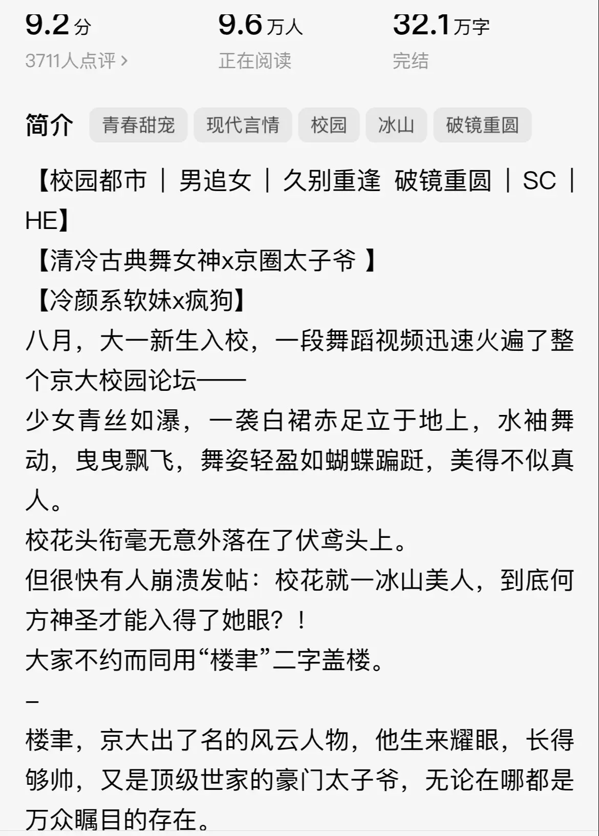 很好看啊!!!女主温柔绝美，男主深情专一!根本不用担心有什么恶毒女配白莲花!双初双处，双向奔赴，男主即使在女主失忆的情况下也没有怨恨女主，又重新追求了女主，一生一世一双人，特别坚定，姐妹们快看起来