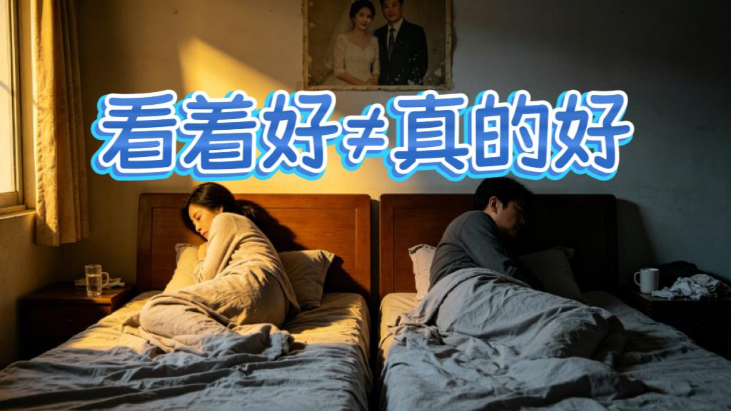 《看着好≠真的好》

有个熟悉的咨询者讲她要离婚了。我说你们两口子不是一直蛮和谐